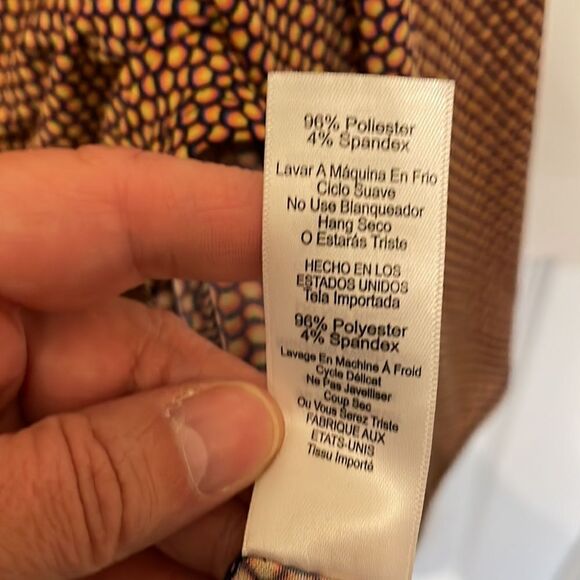 ✨LuLaRoe Coral, Yellow & Blue Circle Print Maxi Skirt - Picture 4 of 7